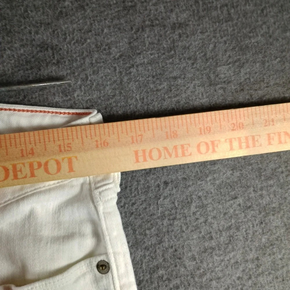 Eddie Bauer Slightly Curvy‎ Straight Leg Jeans Womens 32x34 White